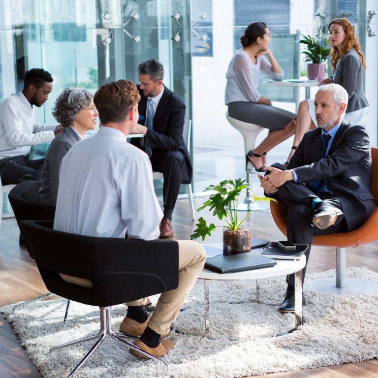 Procurement-Talk ist eine neue online Kommunikationsplattform für Einkäufer*Innen zu jeweils aktuellen Themen, hier als Bild einer Gesprächs